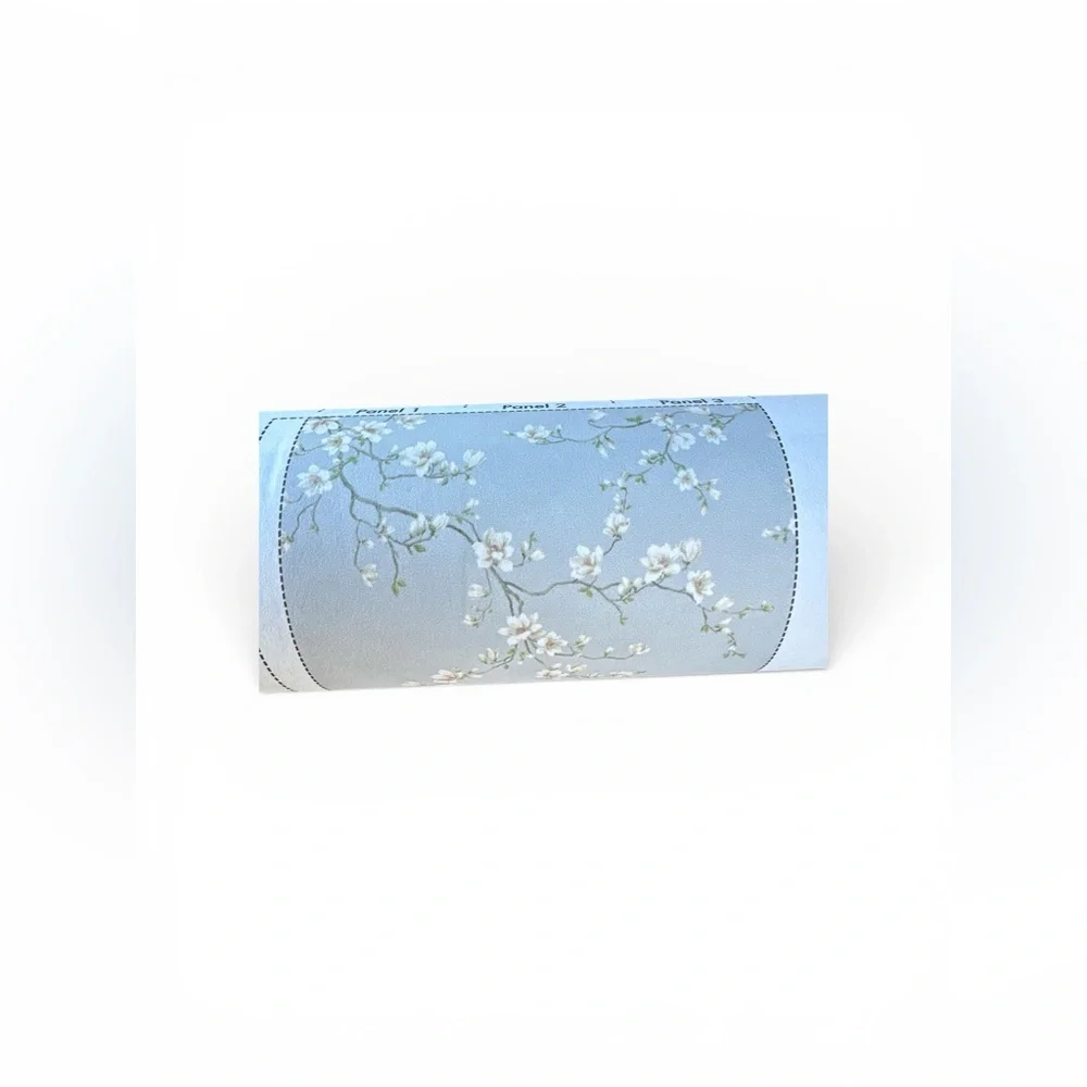 Anthropologie Ash Miyabi Bloom Unpasted 3 Panel Floral Light Blue Mural NWOT